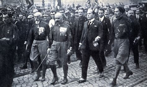 De March On Rome, een manifestatie van fascistische macht en de start van Mussolinis dictatuur